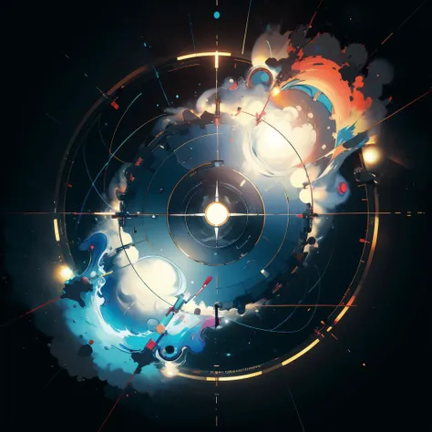 (masterpiece:1.2), best quality, hyperrealistic vortex in a circle, midjourney, <lora:midjourney:0.7>