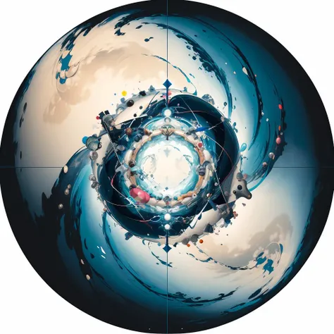 (masterpiece:1.2), best quality, hyperrealistic vortex in a circle, midjourney, <lora:midjourney:0.7>