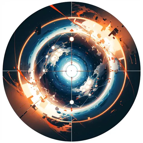 (masterpiece:1.2), best quality, hyperrealistic vortex in a circle, midjourney, <lora:midjourney:0.7>