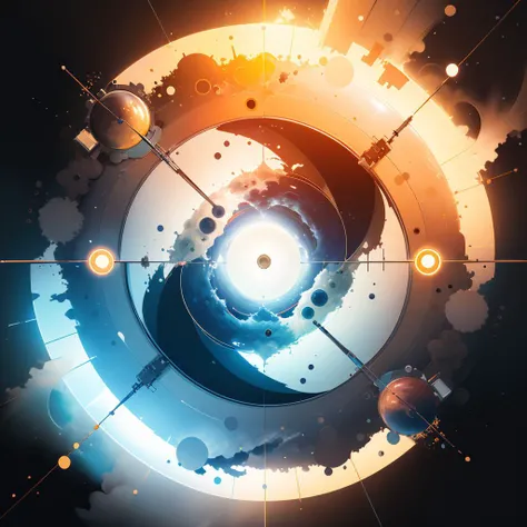 (masterpiece:1.2), best quality, hyperrealistic vortex in a circle, midjourney, <lora:midjourney:0.7>