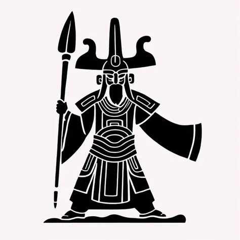 wadang,logo, warrior, Ancient Chinese totems,,wadang<lora:wadang:1.5>