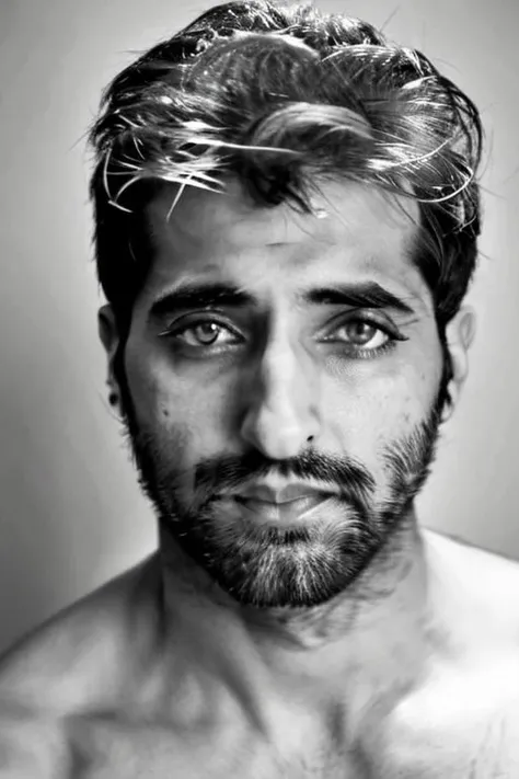 Thomas Middleditch a man <lora:akshay-oberoi_Thomas-Middleditch:1> as boxer, shirtless, realistic body,