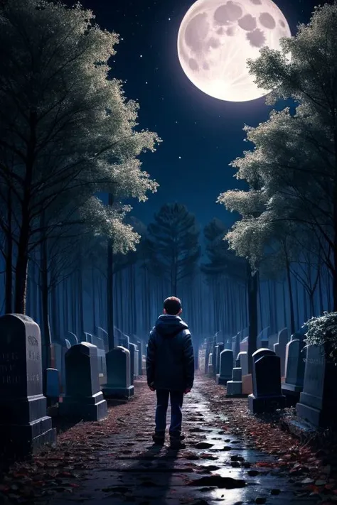 (masterpiece), livind dead at medium shot, ground, mud, dark ambient,
1boy, detailed background of a cemetary near a dark forest, night, full moon, dim light,
<lora:add_detail:1>