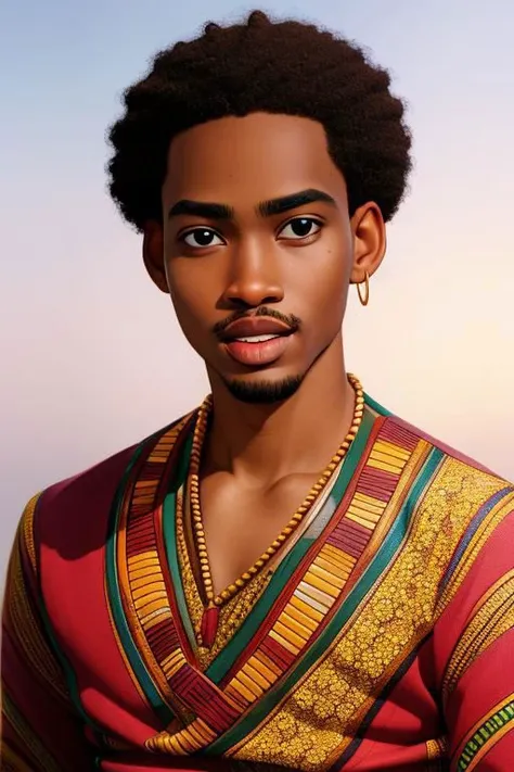 handsome man, african