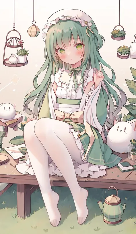 plant, potted_plant, 1girl, birdcage, cage, watering_can, long_hair, solo, very_long_hair, tanabata, vines, leaf, ivy, long_sleeves, white_legwear, green_eyes, pantyhose, palm_tree, bamboo,no shoes



Negative prompt: lowres, bad anatomy, bad hands, text, error, missing fingers, extra digit, fewer digits, cropped, worst quality, low quality, normal quality, jpeg artifacts, signature, watermark, username, blurry，bad feet, mutilated body, (own_ hands_ together)，long neck, extra limbs,umbrella,coat
Steps: 18, Sampler: DPM++ SDE Karras, CFG scale: 6.5, Seed: 3243907330, Size: 448x768, Model: Cu thin line.fp16, Denoising strength: 0.43, Clip skip: 2, Hires upscale: 1.75, Hires upscaler: R-ESRGAN 4x+, Version: v1.4.0