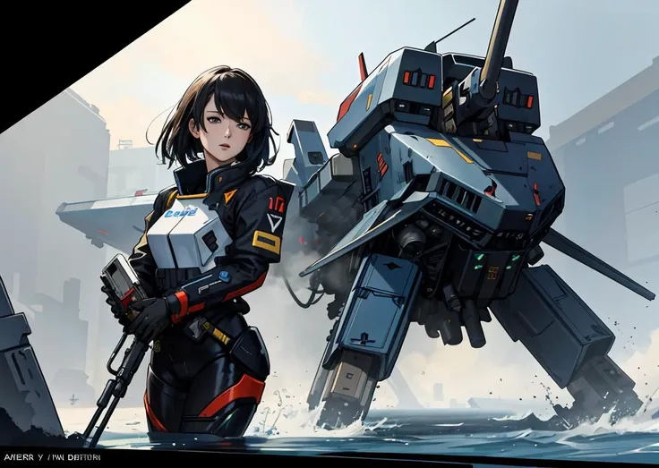 masterpiece, best quality, 8k, hdr, artstation, wallpaper, official art, splash art, first person view, inside a mech cockpit, detailed mech cockpit interior, sci-fi, view on the battlefield, exlosions, lasers, mechs,