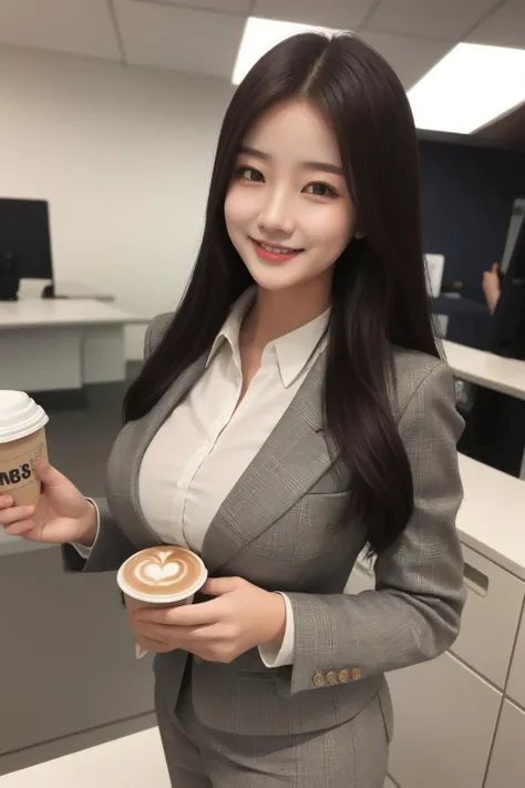 masterpiece, best quality
<lora:Bella Wang:0.7:FACE>1girl, long_hair, large_breast, smile,
looking at the viewer,
cowboy_shot,
(business suit:1.2),
office, coffee machine,