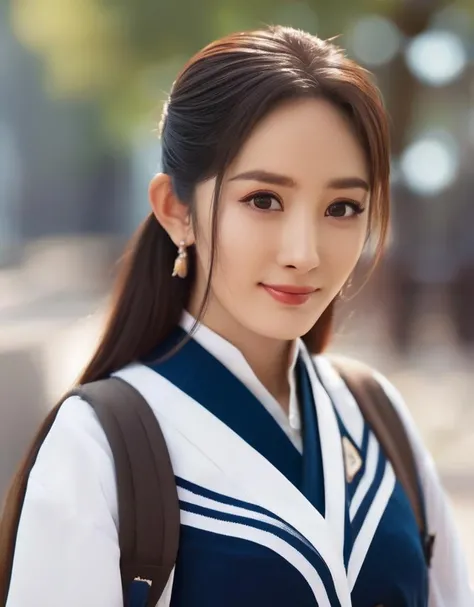 yangmi, 1girl, <lora:YangmiV81-000008:0.77>,
school uniform, fox ears, street, outdoors, smile, off_shoulder,
masterpiece, best quality, realistic, photo-realistic, RAW photo,dynamic angle, wide shot, cinematic lighting, moody lighting, studio lighting, perfect lighting,
extremely detailed CG unity 8k wallpaper, an extremely delicate and beautiful, amazing, finely detail, official art, absurdres, incredibly absurdres, huge file size, ultra-detailed, extremely detailed, beautiful detailed girl, extremely detailed eyes and face, beautiful detailed eyes,