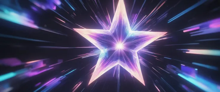 an abstract depiction of star surrounded by ethereal as a holograph image
anime, cartoon, octane render,