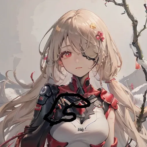 (hand), shukezouma, bodysuit, gloves, red eyes, hair covering one eye, negative space, , shuimobysim, a branch of flower, traditional chinese ink painting, <lora:Moxin_Shukezouma11:.33> <lora:nemesisFromTowerOfFantasy_nemesisV1:.70>