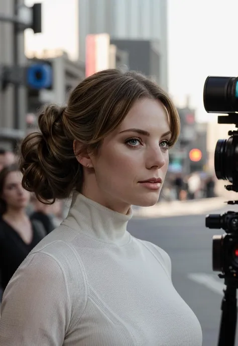 masterpiece, stunning portrait photo of (erwx woman:1.0) <lora:Erica_Durance_erwx womanV3:1> with beautiful hair, hair upsweep updo, as a movie star in a (movie premiere), premiere gala, (near a movie theatre), natural skin texture, (sexy tight white turtleneck dress), 24mm, 4k textures, soft cinematic light, adobe lightroom, photolab, hdr, intricate, elegant, highly detailed, sharp focus, ((((cinematic look)))), soothing tones, insane details, intricate details, hyperdetailed, low contrast, soft cinematic light, exposure blend, hdr, faded, (paparazzi in background), ((looking at viewer:1.1))