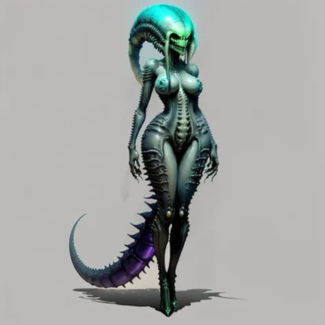 <lora:alien_lora:.75>  concept art of sexy futa babe as BIGBADEJO ALIEN_MONSTER by giger
