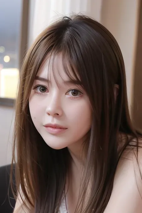 (8k, best quality, masterpiece:1.2), (realistic, photo-realistic:1.37), ultra-detailed, 1 girl,cute, solo,beautiful detailed sky,detailed cafe,night,sitting,dating,(nose blush),(smile:1.15),(closed mouth) small breasts,beautiful detailed eyes,(collared shirt:1.1), night, wet,business attire, rain,white lace, floating hair NovaFrogStyle, full body <lora:evelyn-v10:0.8>