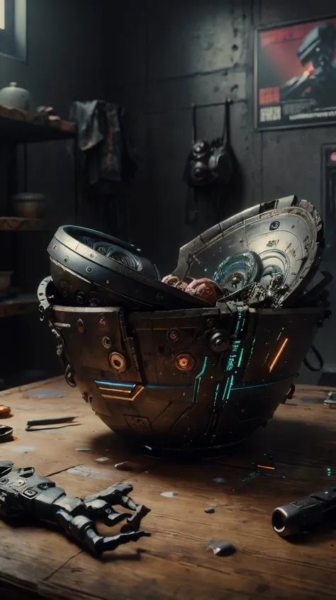 <lora:CyberpunkWorld:1>RAW Photo of CyberpunkWorld Mixing bowl, cyberpunk, (Masterpiece:1.3) (best quality:1.2) (high quality:1.1)