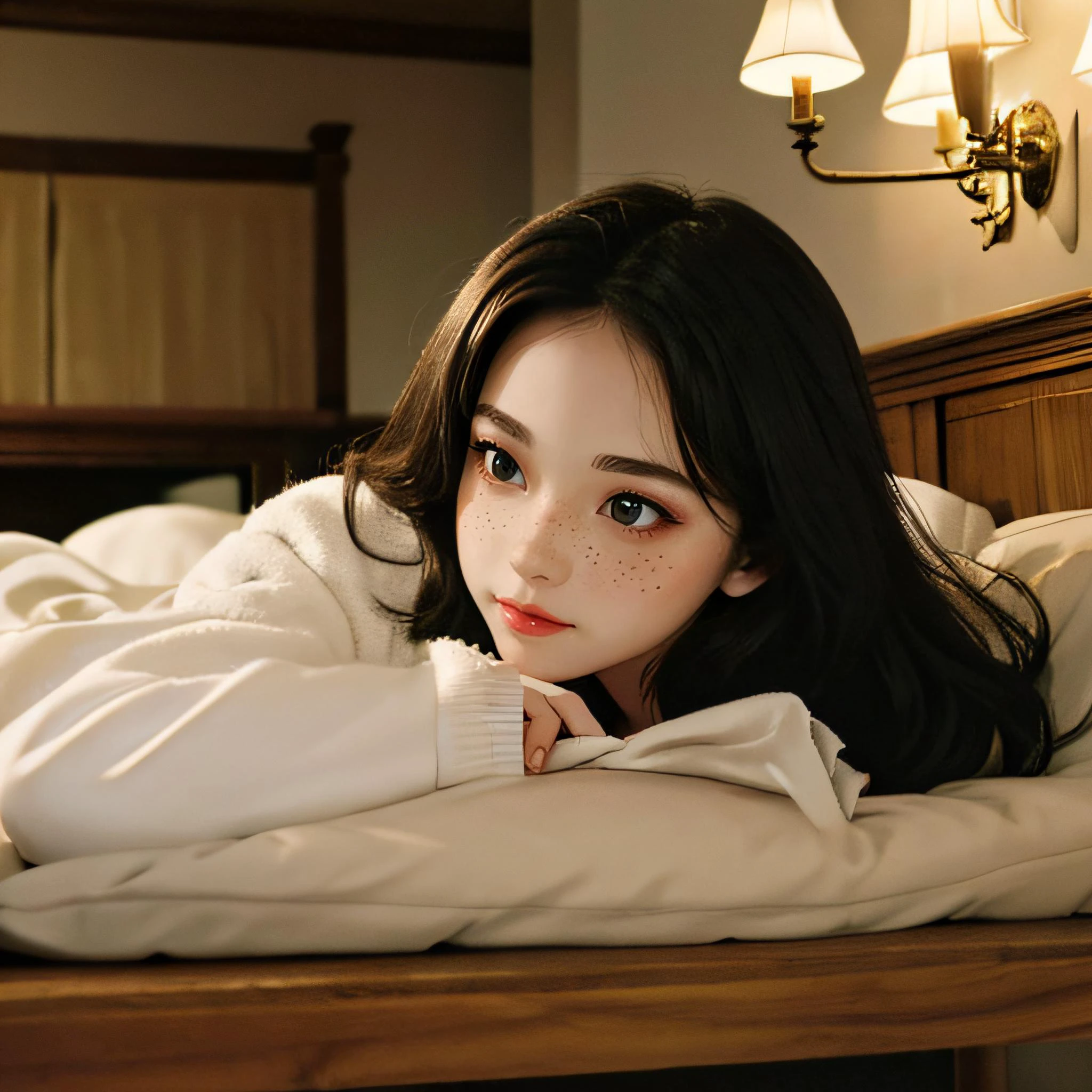 (masterpiece:1.2, best quality) , right hand, holding bed sheet, bed sheet