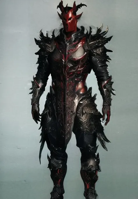 <lora:Dremora:0.8>, a male creature, Dremora, colored skin, red skin, horns, (masterpiece, best quality, absurdres, detailed, ultra-detailed:1.3), (ultra-high res, high details, absurdres:1.3)