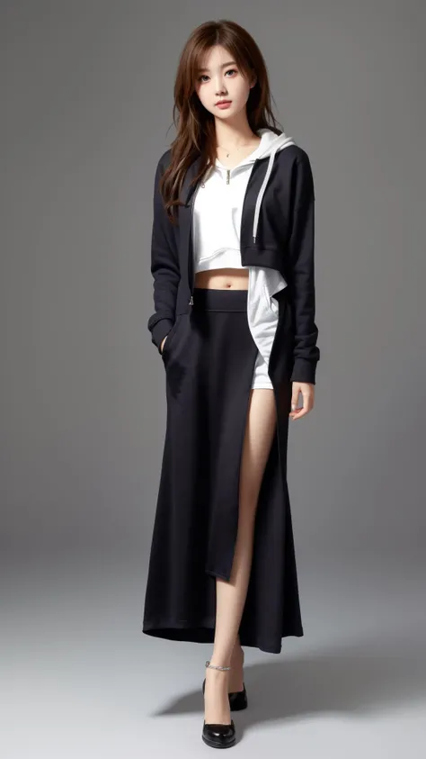 best quality,masterpiece,realistic,
hoodie,microskirt,hand,
<lora:DY_aijam_ç±é
±_v1.0:0.3>,