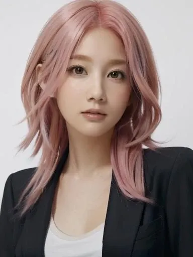 best quality,masterpiece,realistic,
pink hair,black blazer,
<lora:DY_aijam_v1:0.6>,