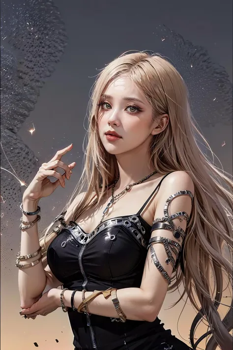 official art, unity 8k wallpaper, ultra detailed, beautiful and aesthetic, masterpiece, best quality, (zentangle, mandala, tangle, entangle), (fractal art:1.3) , 1girl, extremely detailed, dynamic angle, cowboyshot, the most beautiful form of chaos, elegant, a brutalist designed, vivid colours, romanticism, by james jean, roby dwi antono, ross tran, francis bacon, michal mraz, adrian ghenie, petra cortright, gerhard richter, takato yamamoto, ashley wood, atmospheric, ecstasy of musical notes, streaming musical notes visible