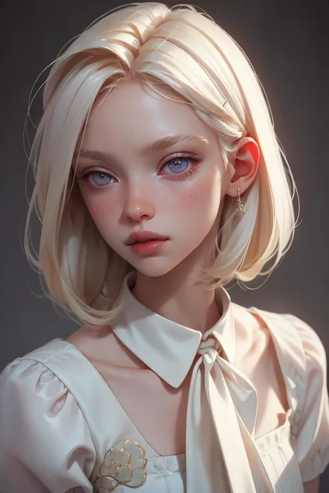<lora:Albino:0.65> (close up face portrait:1.3), cinematic film still of Kodak Image of Albino (men 1boy:1.3), white, silver hair eyebrows eyelashes, pale skin, red eyes, kodak, harsh light and shadow, (best quality:1.1), (masterpiece:1.2), (realistic:1.2), (detailed:1.1), (highres, best quality:1.2),