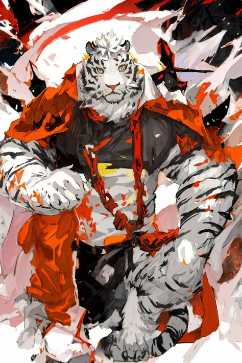 mountain,1boy,muscular,muscular_male,furry_male,male_focus,furry, tiger boy, 

{{{{{illustration}}}}},by Yuko Shimizu,chinese dragon,chinese girl,female focus on, {{color Ink wash painting}},{{ink splashing}},{{color splashing}},{{{colorful}}},{{sketch}}, Masterpiece,best quality, beautifully painted,highly detailed,