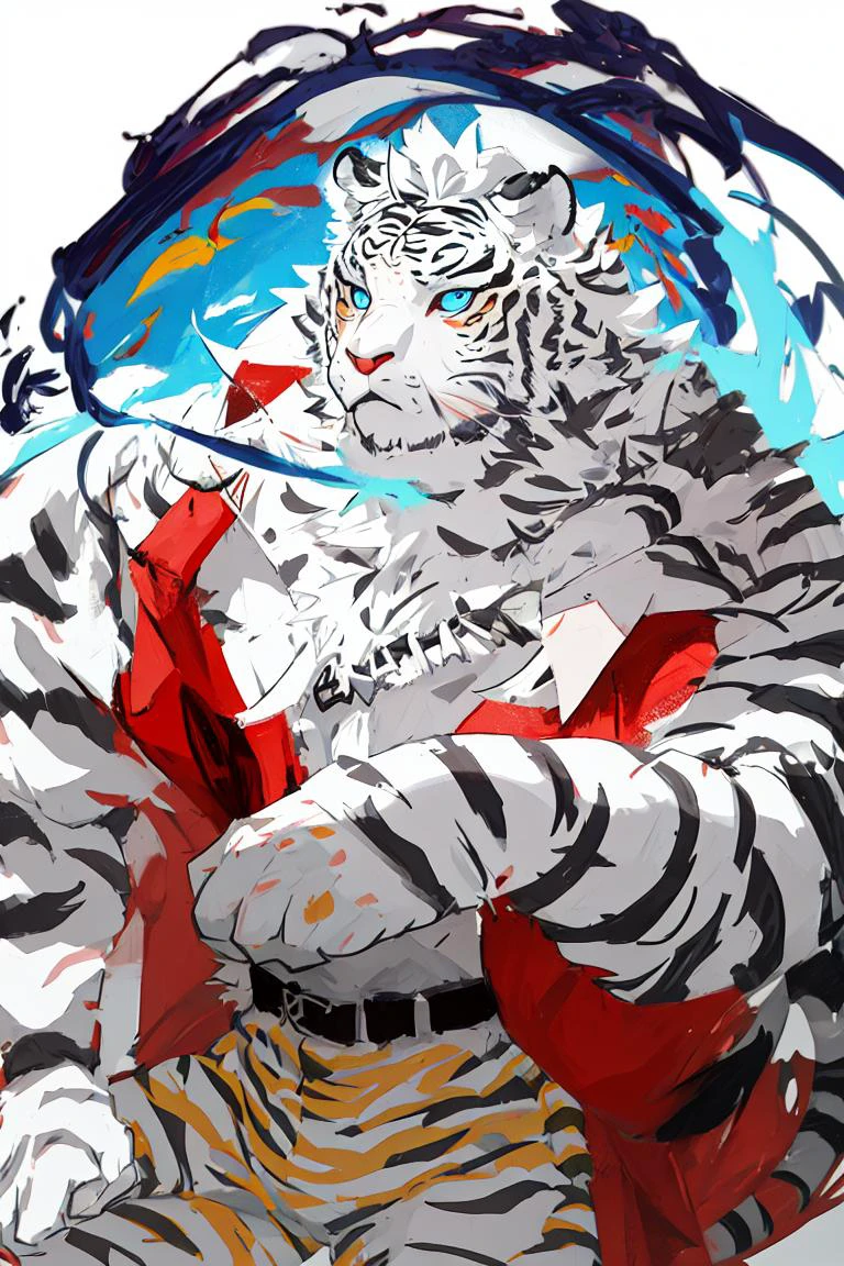 mountain,1boy,muscular,muscular_male,furry_male,male_focus,furry, tiger boy,
{{{{{illustration}}}}},by Yuko Shimizu,chinese dragon,chinese girl,female focus on, {{color Ink wash painting}},{{ink splashing}},{{color splashing}},{{{colorful}}},{{sketch}}, Masterpiece,best quality, beautifully painted,highly detailed,