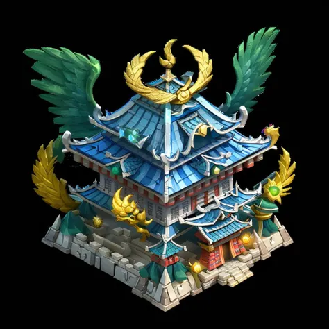 masterpiece, best quality,(gameiconinstitute, gameicon, Chinese architecture,),Game ICON,masterpiece, HDTransparent background,3D redering2D,Blendercycle,Volume light,No human,objectification,fantasy, masterpiece, best quality,