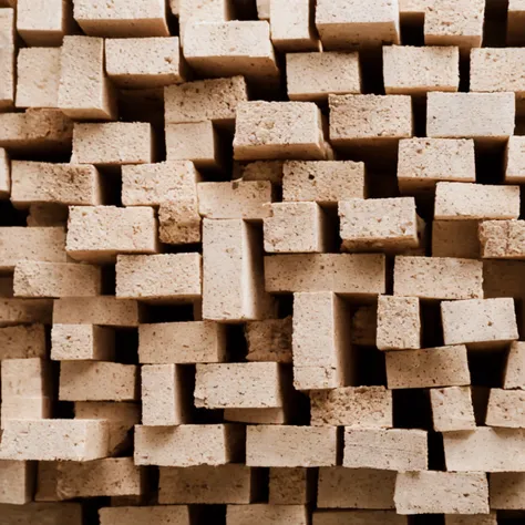 a computer screen with a bunch of blocks on it on it