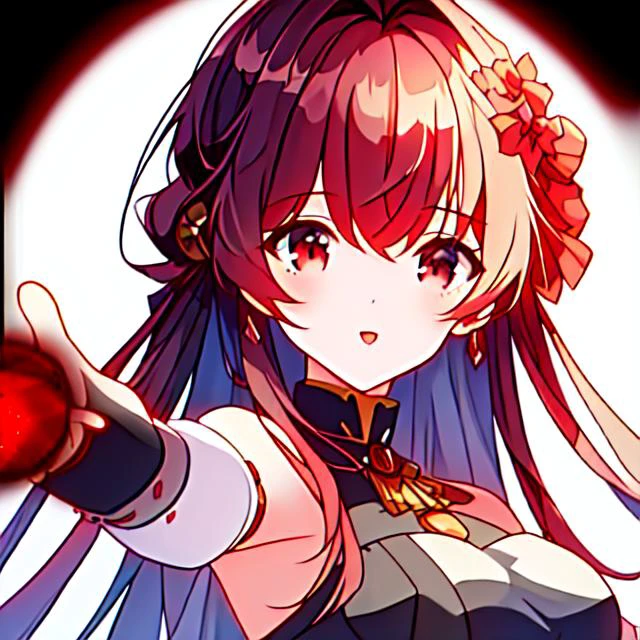 1girl, anime, solo, masterpiece, best wuality, 4k, <lora:PowerSphere-V1_0:1>, (pwrsphr magic, red sphere:1.3),