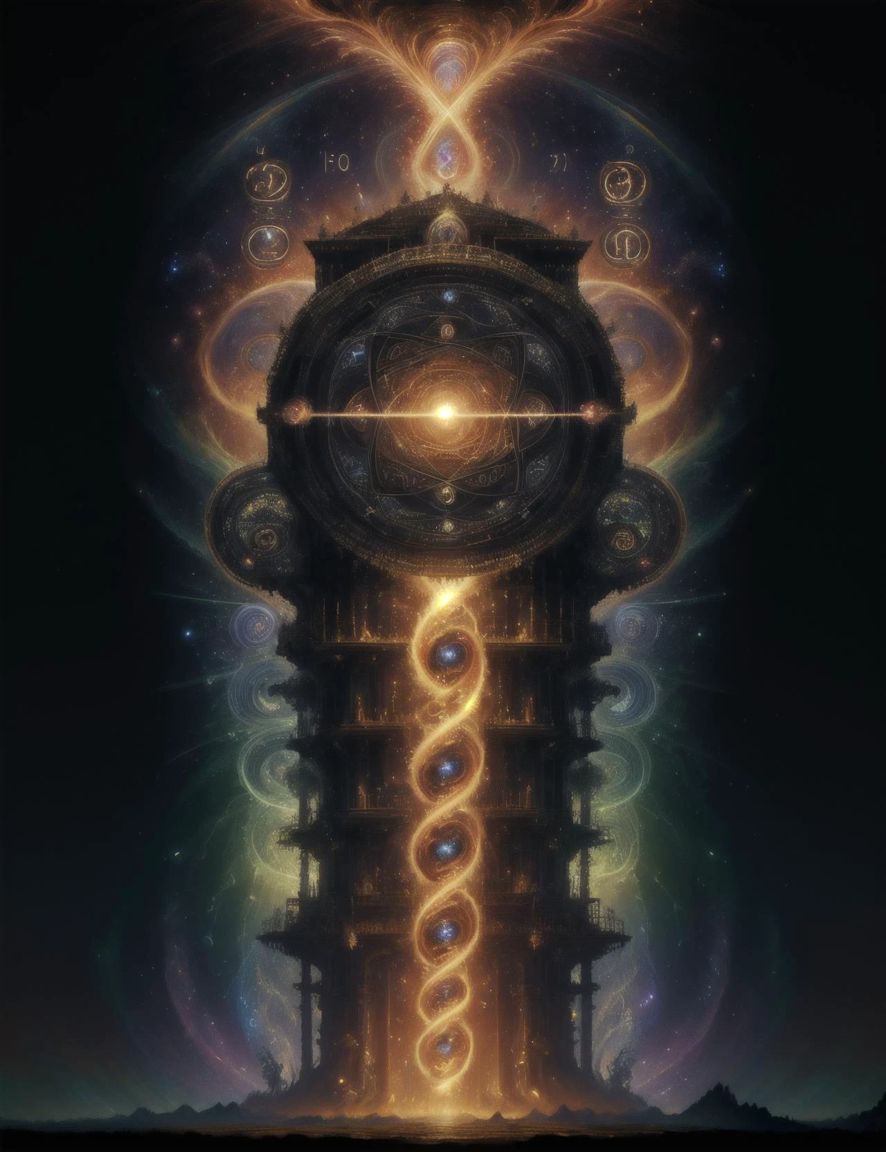 hyper detailed masterpiece, dynamic, awesome quality,DonMM4thM4g1c math magic, (numbers and symbols:1.3),hyper detailed masterpiece, dynamic realistic digital art, awesome quality,wildfire way,bose-einstein condensate caterpillar's corner,lugubrious comet glare effects,waterspout, customs,dusk,polychromatic,single-minded,bewitched, <lora:DonMM4thM4g1c-000008:0.75>