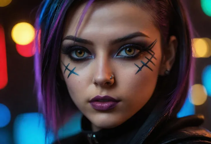 photo of top model 18 y.o, cyberpunk art, gothic art, extremely high quality RAW photograph, detailed background, intricate, Exquisite details and textures, highly detailed, ultra detailed photograph, warm lighting, 4k, sharp focus, high resolution, detailed skin, detailed eyes, 8k uhd, dslr, high quality, film grain