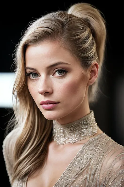 beautiful woman (G1ll14nJ4c0bs:.99), (( hair in low ponytail :1.2)) , ((portrait)), (closeup:1.2), ((from the waist up)), (((  A modern, state-of-the-art television studio, featuring high-tech cameras and a sleek, modern set :1.2 ))), natural skin texture, ((  Racerback bodysuit and jogger pants :1.2)), 24mm, 4k textures, soft cinematic light, adobe lightroom, photolab, hdr, intricate, elegant, highly detailed, sharp focus, ((((cinematic look)))), soothing tones, insane details, intricate details, hyperdetailed, low contrast, soft cinematic light, exposure blend, hdr, faded, now, ("I've got a bad feeling about this.":1.1)