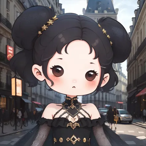<lora:chibiavatar:0.7> chibi avatar, woman, Haussmann Paris, masterpiece, 8k, high resolution, shallow depth of field, sharp focus