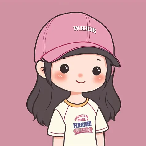 chibi avatar, 1girl, solo, long hair, looking at viewer, blush, smile, simple background, shirt, black hair, hat, white background, holding, upper body, short sleeves, food, chibi, black eyes, t-shirt, candy, clothes writing, baseball cap, pink headwear, raglan sleeves
<lora:chibi_avatar_v1:0.7>