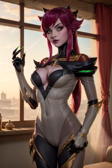 (Masterpiece:1.4), (best quality:1.2),  <lora:super_galaxy_elise-000015:1>, super galaxy elise, 1girl, spider girl, bodysuit, upper body,