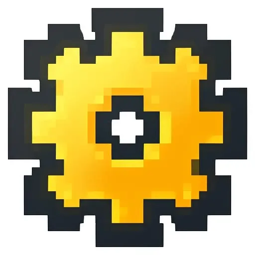 Gold Gear, carbon center, icon painting with a  white background, casual game style, shading, minimalistic,  <lora:GearV1:0.7>,  <lora:PlixelSD15:0.6>,