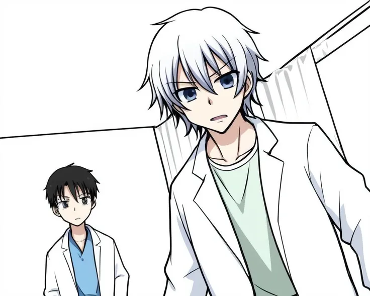 <lora:Post-operative conference_v3:0.7>,doctor, calm down, 1boy, anime_coloring