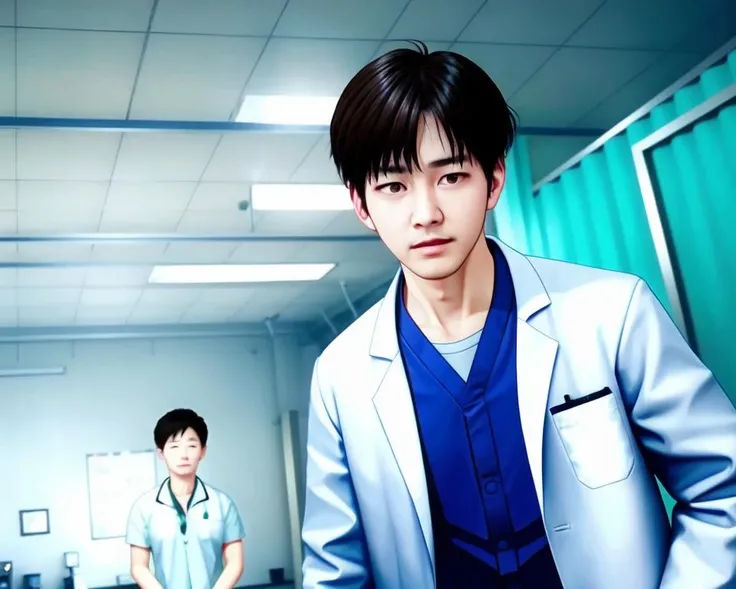 <lora:Post-operative conference_v3:0.7>,doctor, calm_down, 1boy