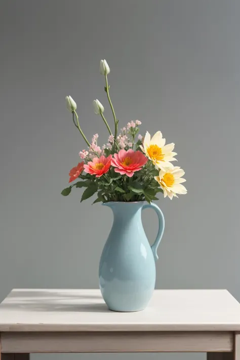 still life, flowers, simple background <lora:simple_background_v2:1.0>