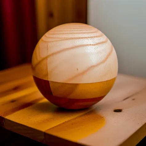 RAW photo, dslr, soft lighting, high quality, wooden lacquered sphere, simple background, 
high quality photograph, bokeh, analog, depth of field, portra 800 film, 
 <lora:analogdiffusion_Lora300:0.6> <lora:simple_background_v2:1>
