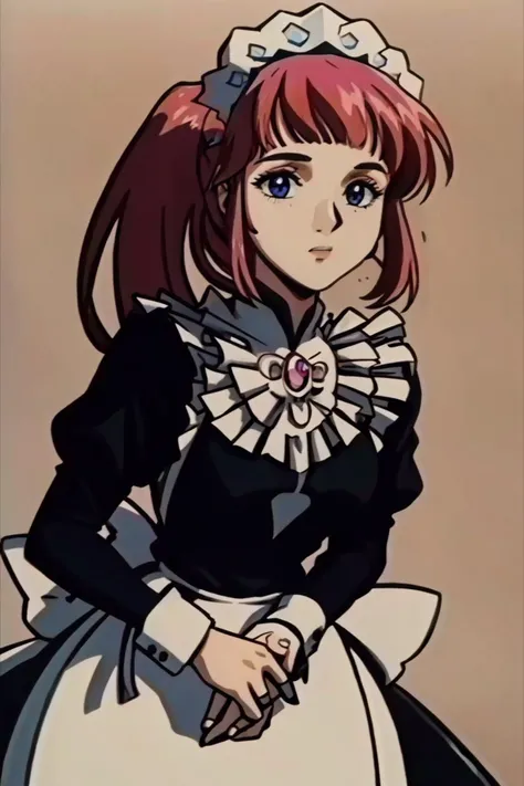 masterpiece, best quality, 1girl, solo, standing, <lora:Feovatest2:0.9> <lora:feliciaflora-nvwls-v1-final:1> fefelicia, maid