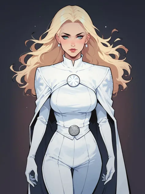 rotoscope, score_9, score_8_up, score_7_up, score_6_up, score_5_up, rating_safe, disney style cartoon, emma frost \(x-men\), dynamic pose, (thick thighs, wide hips:0.5) <lora:BalsamiqueLycoXL:0.5> <lora:g4l4xyXLP:0.5> g4l4xy, <lora:KuvshinovLycoXL:0.5> <lora:m03b1us:0.5> m03b1us BREAK flat color, cel shading, rotoscope, (thick thighs:0.2), large breasts