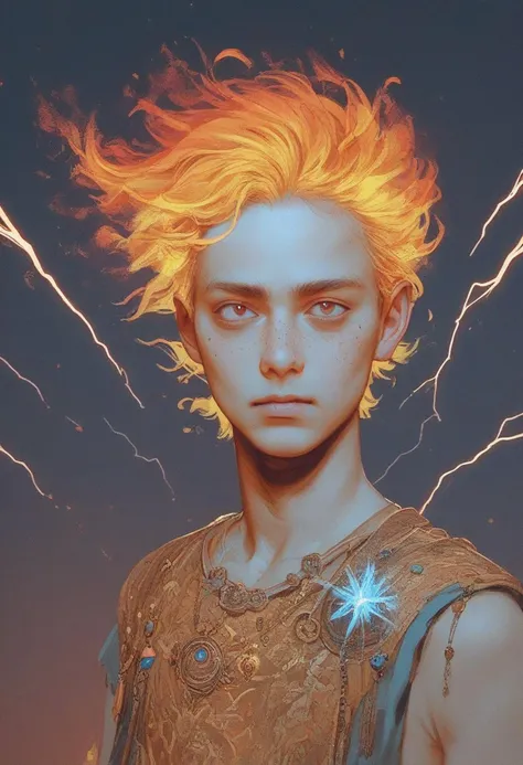 score_9, score_8_up, score_7_up, score_6_up, source_anime, realistic, intricate details, 1boy, young man, ceremonial fantasy attire, sun rays, flames in hand, brass, bronze, dynamic poses, swirling clouds, fiery hair, lightning sparks, ice crystals, rustic nature motif, iridescent, expressive face, <lora:1r3gl1XLP:0.4> 1r3gl1, trippy, <lora:ju1ch3XLP:0.2> ju1ch3 <lora:m3y3rXLP:0.2> m3y3r <lora:m03b1us:0.2> m03b1us
