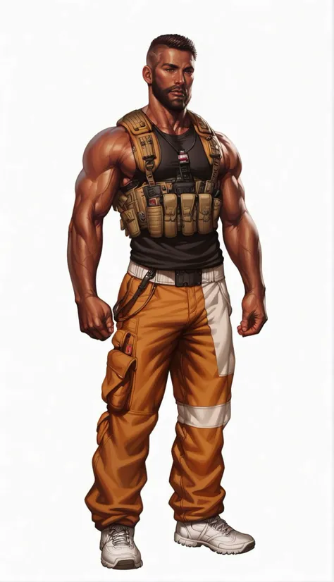 score_9, score_8_up, score_7_up, 1boy, african american man, brown skin, handsome man in green military tactical gear, tactical vest, BDU fatigue pants, army ranger, combat boots, trimmed beard, muscled body, office background, concept art, digital art, realistic, wide shot, dynamic pose, <lora:Pony_DetailV1.0:1> <lora:add-detail-xl:1> <lora:ArtgermLycoXL:0.7> <lora:c0rb3nXLP:0.6> c0rb3n <lora:detailed_hands:1> hand, <lora:Tactical_Gear_SDXL:0.7>