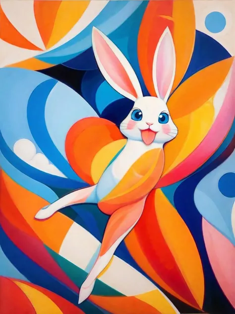 high quality, watercolor painting, soft drawing, using pale warm colors, Watercolor illustration of cute rabbit eating carrot, Feels like a picture book, illustration, abstract, <lora:Artaa:0.8> air, painting,