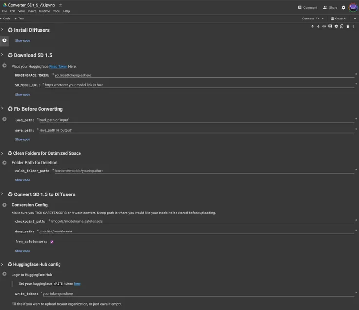 Updated converter colab script: Noted that if a model has incorrect keys and it wont do the diffusers convert? ther'es an extra module in tehre for that, PLUS ther's a module in there for cleaning your folders so you dont have to do it manuall AND you save heaps of s pace not having to reconnect!