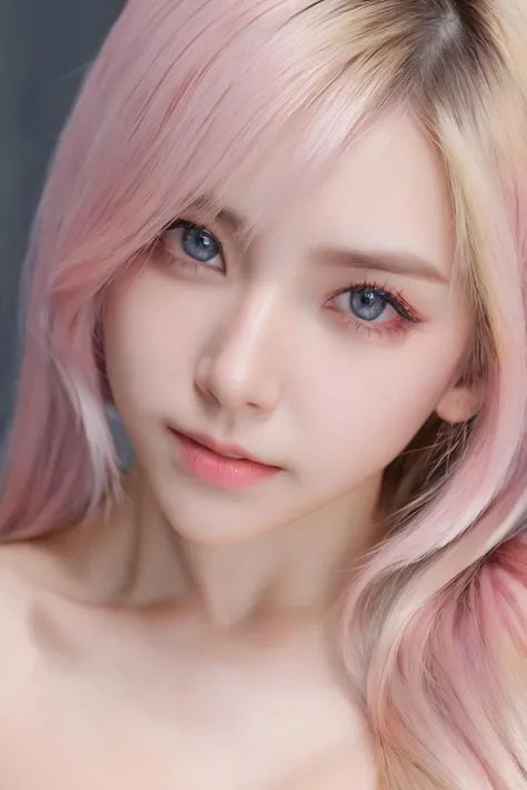 (Best quality:1.3),4K,8K,8K portrait,16 k,(masutepiece:1.2),1girl in,Solo,(Maximalism:1.5),opals,ultra - detailed,absurderes,(Very detailed beautiful face and eyes:1.3), (Beautiful hair details:1.3),Delicate composition, (full bodyesbian:1.5),(full-length figure:1.5), Super cute girl,(Medium hair:1.4),Pink eyes,Light blue eyes,(Pink hair:1.2),(Light blue hair:1.4),(a playboy bunny:1.6),(Jewelry hair accessories:1.3), (jewelry eyes:1.3),(eyeslashes:1.2),(symbol in eyes:1.3),(A high resolution, Twinkle,glitters,Lens flare,light particules,Shining:1.3),(Cute:1.5)