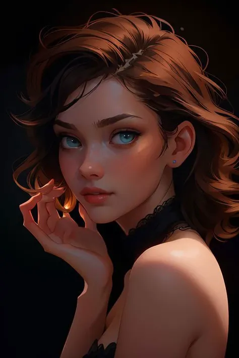 oil painting art by DEN_IDG_style, traditional media DEN_mary_moody,
(headshot:1.2) portrait on a (plain dark background:1.2), (headshot:1.2), (face focus:1.1), intricate (beautiful eyes:1.2), (wide open eyes:1.1), Big eyes,  clean photo, lighting from behind, (Red lighting from the left:1.3), (Blue lighting from the right:1.3),
bokeh, f1.4, 40mm, photorealistic, raw, 8k, textured skin, skin pores, intricate details  <lora:epi_noiseoffset2:1>, epiCRealism