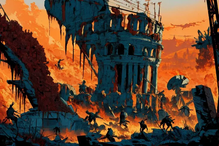 battle of rome, spartan, bloody, by kilian eng