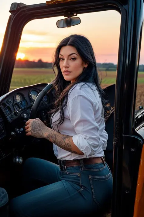 DEN_tristanholmes_SG,
(posing in a tractors cockpit, driving a tractor, country living, country, farming, driving a tractor in a field:1.2),
bokeh, f1.4, 40mm, photorealistic, raw, 8k, textured skin, skin pores, intricate details  <lora:epi_noiseoffset2:1>, epiCRealism <lora:ClothingAdjuster3:-1>